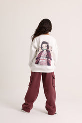 Anime Kamado White Pajama